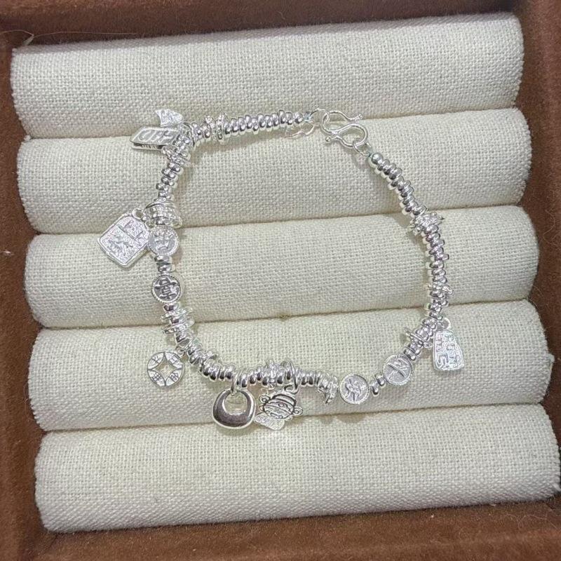 Exquisite 999 Sterling Silver Bracelet: Tassel Coin Design Symbolizing Peace, Joy, and Wealth – A Luxurious and Fashionable Gift. Beaded
Exquisite 999 Sterling Silver Bracelet: Tassel Coin Design Symbolizing Peace, Joy, and Wealth – A Luxurious and Fashionable Gift. Beaded
