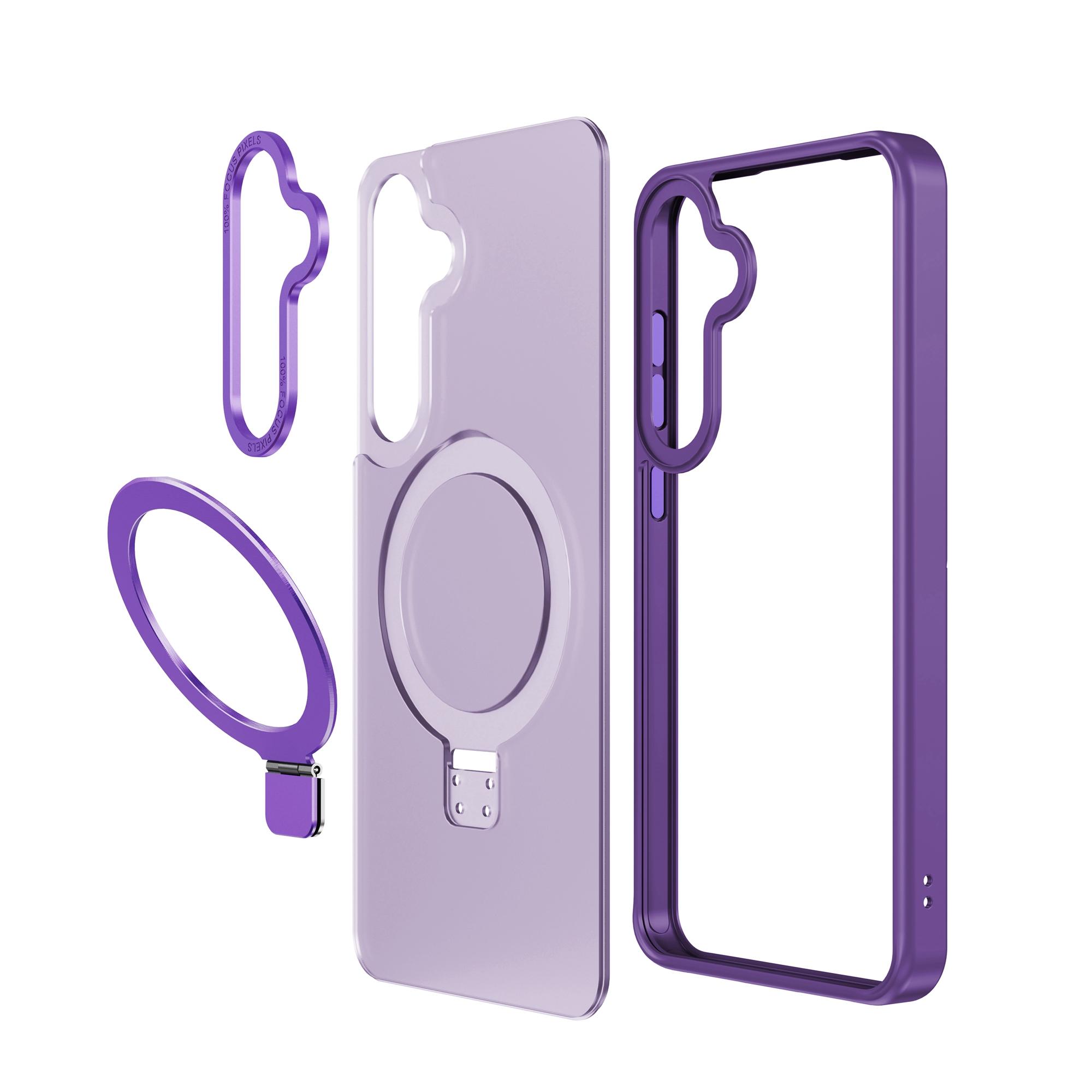 For Samsung Galaxy S25+ Case Magnetic Kickstand TPU+PC Phone Cover Skin-Friendly Touch Pink
For Samsung Galaxy S25+ Case Magnetic Kickstand TPU+PC Phone Cover Skin-Friendly Touch Pink