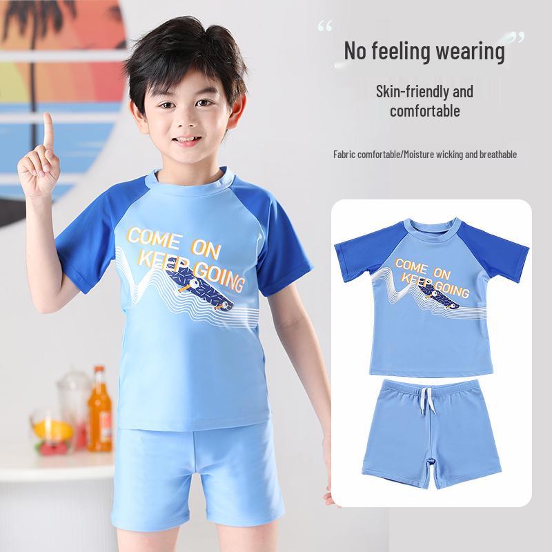 2025 New Boys Two-Piece Swimsuit for Teens and Students: Middle and Large Sizes XL небесно-голубой
2025 New Boys Two-Piece Swimsuit for Teens and Students: Middle and Large Sizes XL небесно-голубой