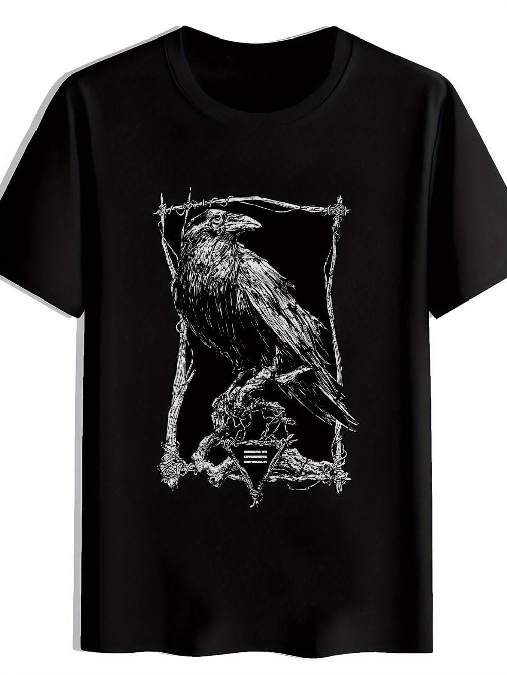 Men S Black Crow Branch Graphic T-Shirt Stylish Summer Casual Tee with Intricate Raven Design Soft Fabric Round Neck - Men s ... S разноцветный
Men S Black Crow Branch Graphic T-Shirt Stylish Summer Casual Tee with Intricate Raven Design Soft Fabric Round Neck - Men s ... S разноцветный