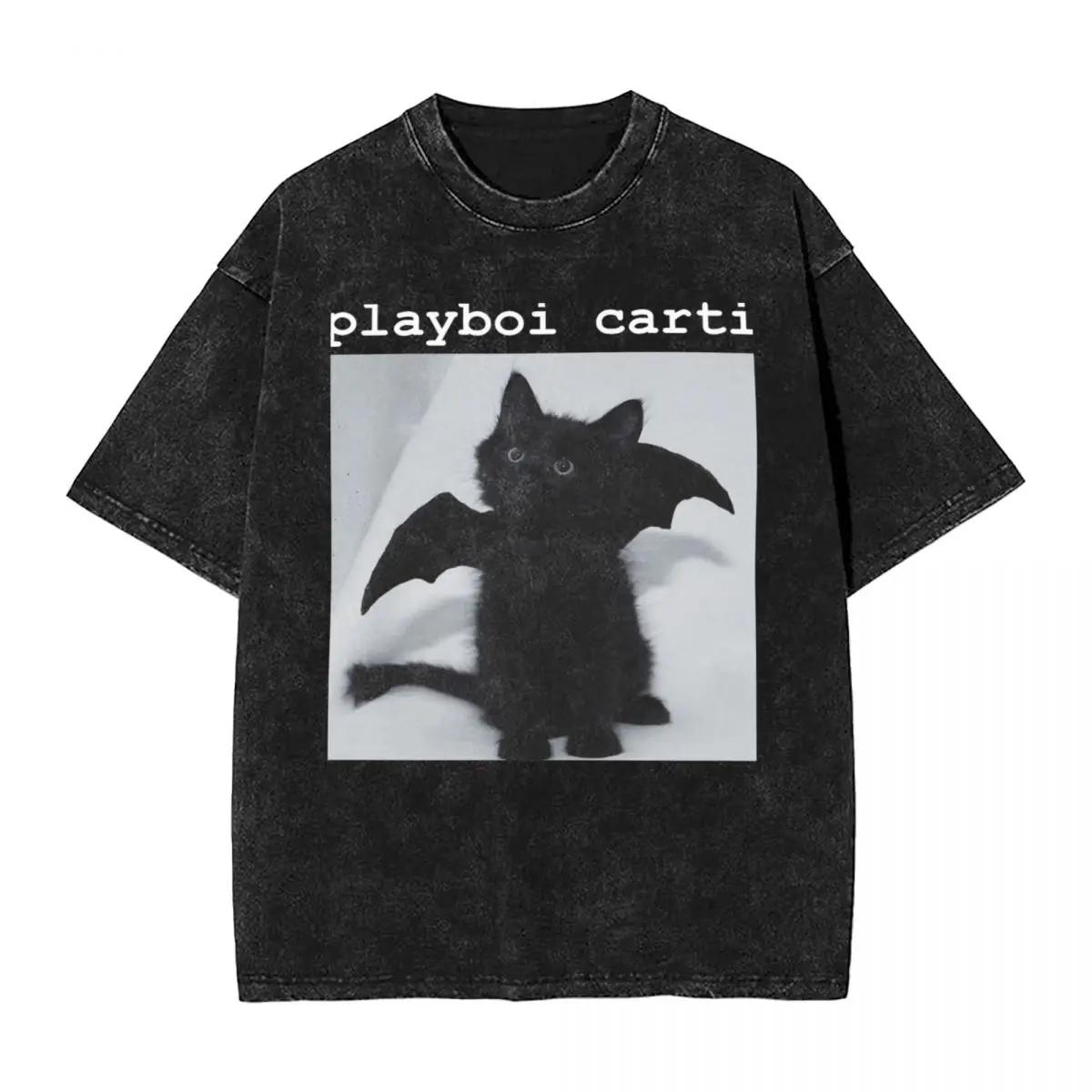 Playboi Carti Cat Pop Washed T Shirts Streetwear Vintage T-Shirt Tees for Men Women Short Sleeve Oversize Graphic S
Playboi Carti Cat Pop Washed T Shirts Streetwear Vintage T-Shirt Tees for Men Women Short Sleeve Oversize Graphic S