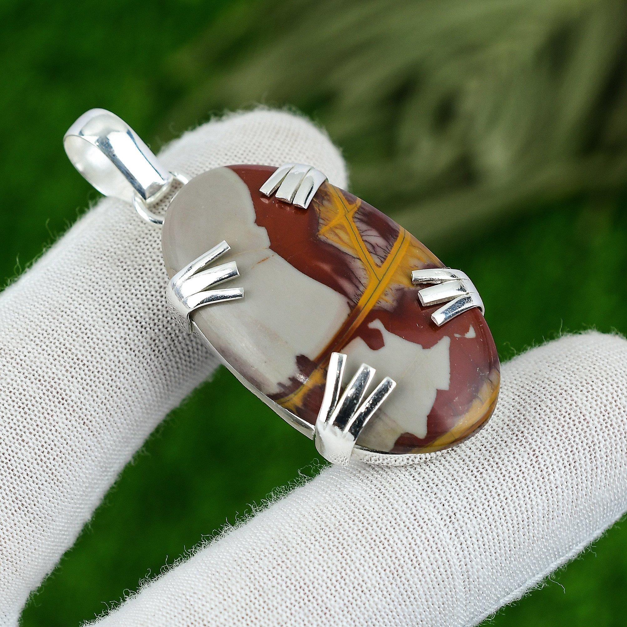 Natural Noreena Jasper Gemstone Pendant 925 Sterling Silver Jewelry For Women
Natural Noreena Jasper Gemstone Pendant 925 Sterling Silver Jewelry For Women