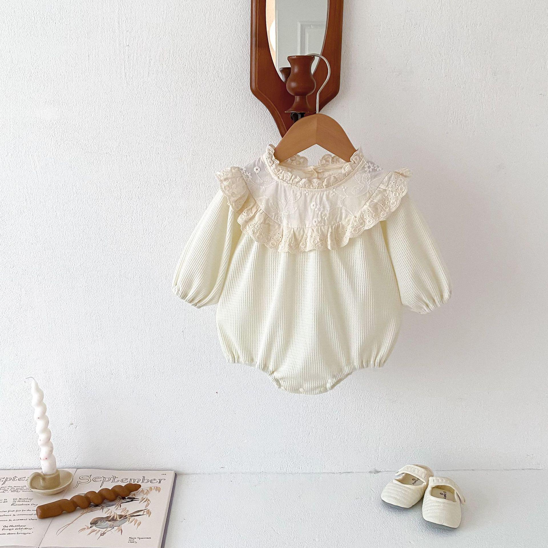 Корейський мереживний комбінезон з довгими рукавами для дівчинки - милий весняно-осінній стиль 90cm бежевий
Корейський мереживний комбінезон з довгими рукавами для дівчинки - милий весняно-осінній стиль 90cm бежевий