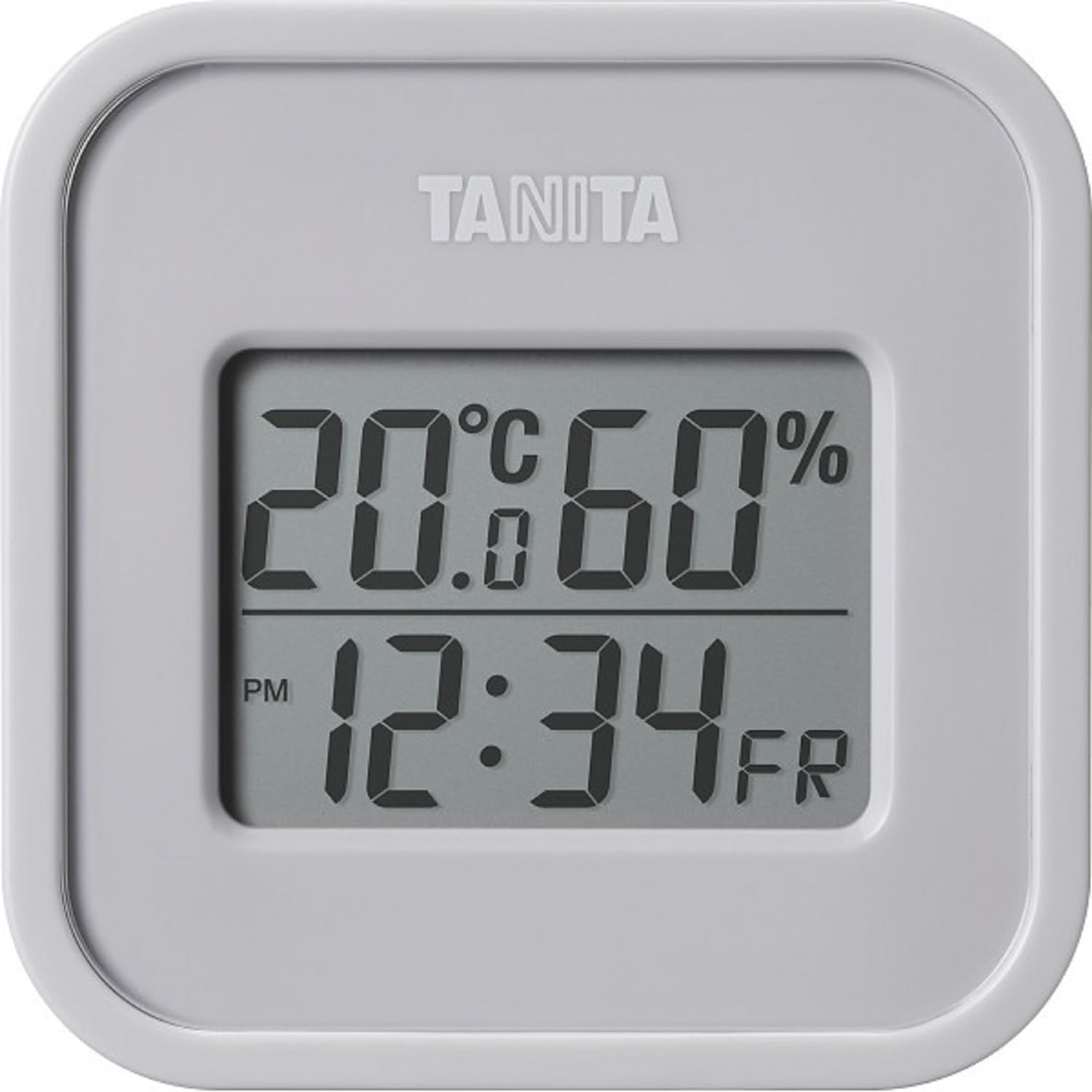 Tanita Check indoor environment at a glance Clock Calendar Temperature Humidity Digital Tabletop Gray Magnet Thermo-hygrometer Wall-mounted TT-588-GY
Tanita Check indoor environment at a glance Clock Calendar Temperature Humidity Digital Tabletop Gray Magnet Thermo-hygrometer Wall-mounted TT-588-GY