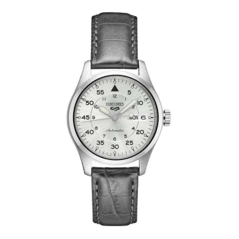 SEIKO waterproof 100 meters manual mechanical movement leather strap 36mm men s watch gray dial SRPJ87
SEIKO waterproof 100 meters manual mechanical movement leather strap 36mm men s watch gray dial SRPJ87