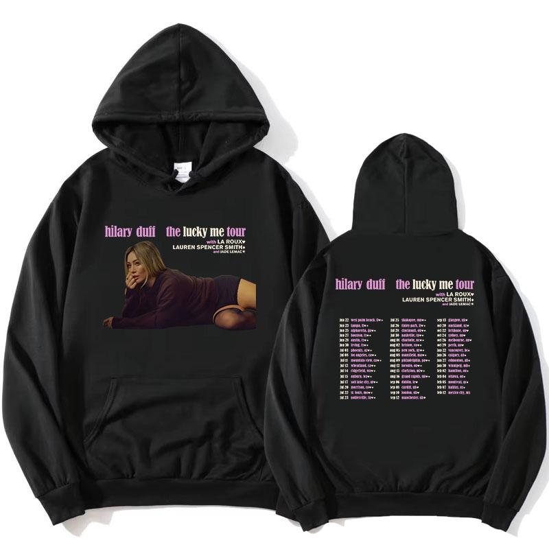 Hilary Duff The Lucky Me Tour for 2026 Hoodies Unisex Streetwear Fleece Long Sleeve Female Hooded Sweatshirt Graphic Merch Women XS
Hilary Duff The Lucky Me Tour for 2026 Hoodies Unisex Streetwear Fleece Long Sleeve Female Hooded Sweatshirt Graphic Merch Women XS