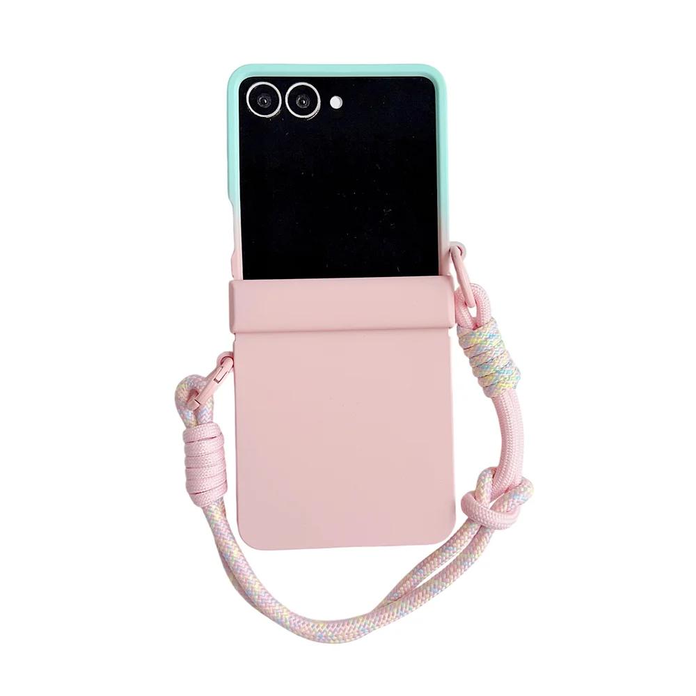 Wrist Strap Hinge Protection Holder Gradient Candy Color Phone Case for Samsung Galaxy Z Flip7 Flip6 Flip5 Flip 7 6 5 4 3 Cover Galaxy Z Flip5
Wrist Strap Hinge Protection Holder Gradient Candy Color Phone Case for Samsung Galaxy Z Flip7 Flip6 Flip5 Flip 7 6 5 4 3 Cover Galaxy Z Flip5