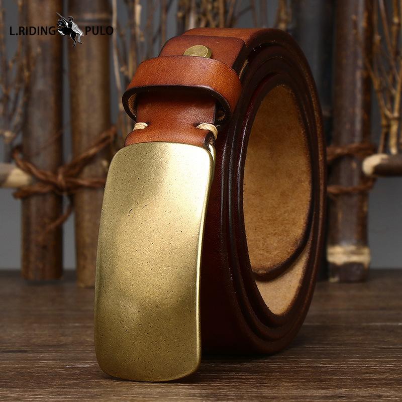 Thickened Genuine Leather Cowhide Belt Men s Genuine Leather Smooth Copper Buckle Belt Korean Version Buckle Retro Versatile Belt 100cm
Thickened Genuine Leather Cowhide Belt Men s Genuine Leather Smooth Copper Buckle Belt Korean Version Buckle Retro Versatile Belt 100cm