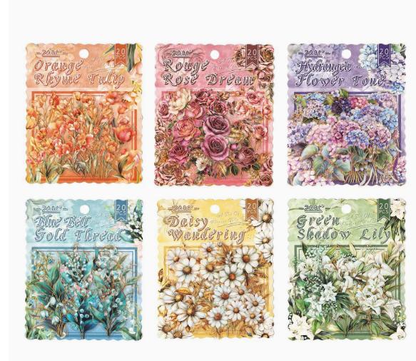 6packs/1lot Kawaii Scrapbook Stickers Flower Sea Dreams Junk Journal Gold Planner Stationery Sticker Planner Decorative
6packs/1lot Kawaii Scrapbook Stickers Flower Sea Dreams Junk Journal Gold Planner Stationery Sticker Planner Decorative