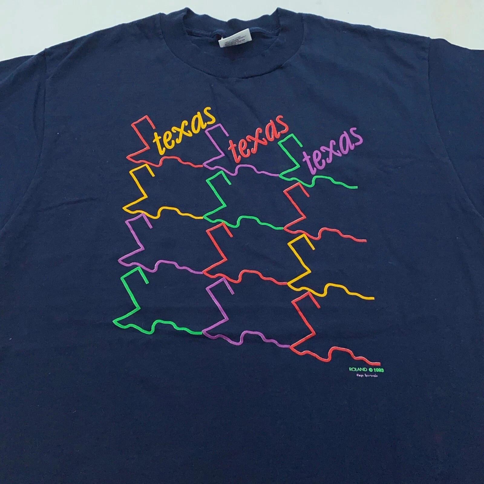 vintage 90s TEXAS STATE T-Shirt LARGE cowboy rainbow soft M
vintage 90s TEXAS STATE T-Shirt LARGE cowboy rainbow soft M