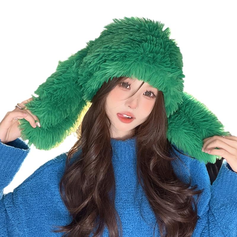 Плюшевая шапка-ушанка в форме кроличьих ушей для взрослых, шапка для защиты ушей, зимняя теплая шапка, подарки на холодную зиму для студентов, подростков зелёный
Плюшевая шапка-ушанка в форме кроличьих ушей для взрослых, шапка для защиты ушей, зимняя теплая шапка, подарки на холодную зиму для студентов, подростков зелёный