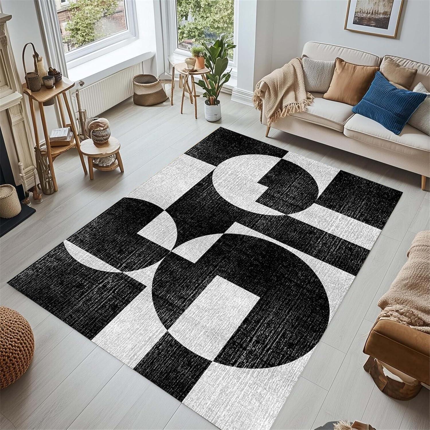 Mid Century Modern Multicolored Area Rug Geometric Non-Slip Modern Rug for Living Room, Bedroom, Dining Room, Office 40X60cm
Mid Century Modern Multicolored Area Rug Geometric Non-Slip Modern Rug for Living Room, Bedroom, Dining Room, Office 40X60cm