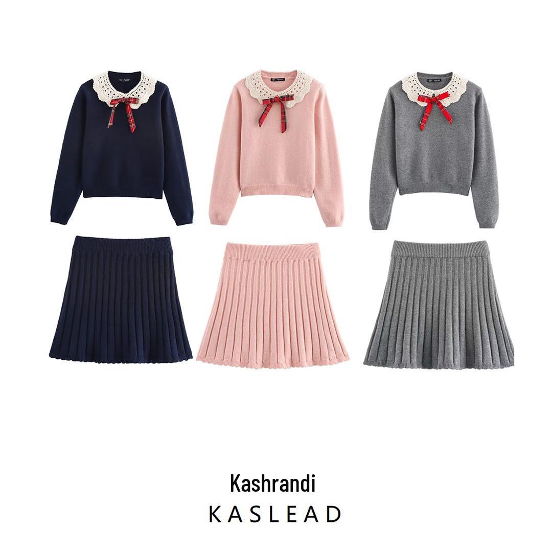 2025 Spring New Women s Preppy Style Knitted Pullover & Midi Skirt Set - European & American Fashion Large
2025 Spring New Women s Preppy Style Knitted Pullover & Midi Skirt Set - European & American Fashion Large