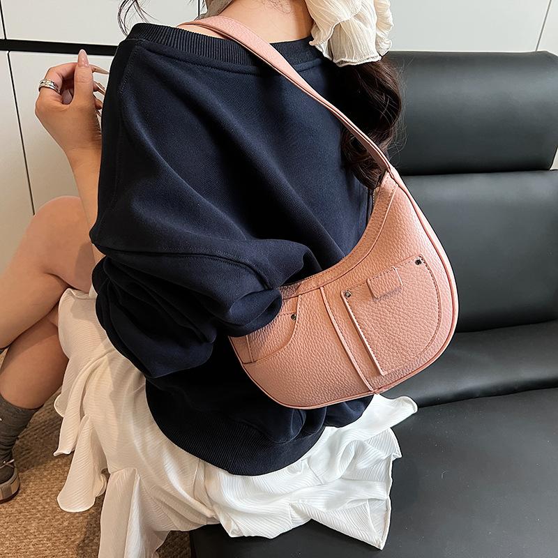 High-end niche bag women s 2025 new summer versatile shoulder underarm bag fashionable portable dumpling bag білий
High-end niche bag women s 2025 new summer versatile shoulder underarm bag fashionable portable dumpling bag білий