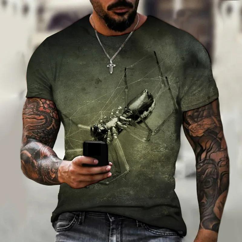 Летняя модная футболка с животным принтом, мужская и женская одежда с рисунком паутины, уличная ретро свободная футболка большого размера L
Летняя модная футболка с животным принтом, мужская и женская одежда с рисунком паутины, уличная ретро свободная футболка большого размера L