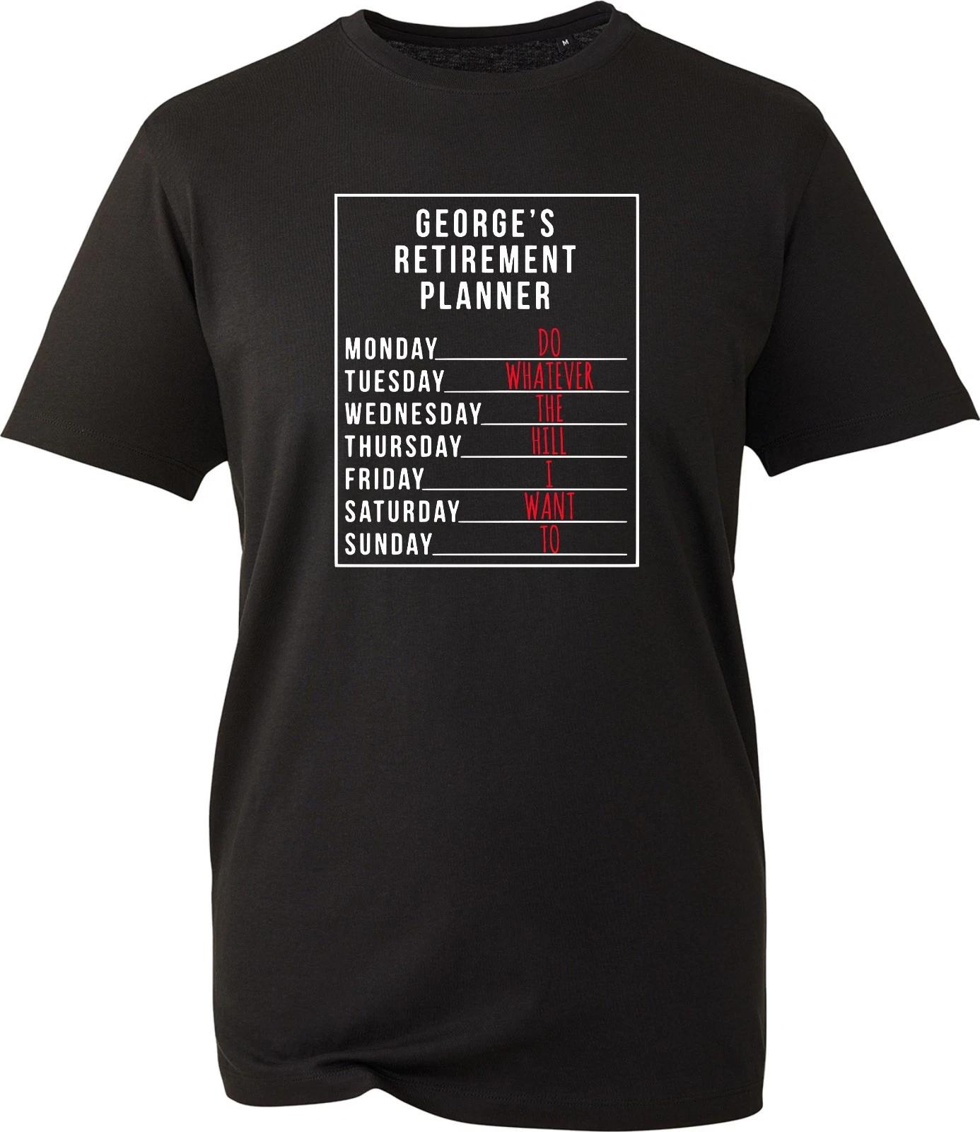 Personalised Retired Retirement Planner Men s T-Shirt Unisex Tee Gift Cool Top S
Personalised Retired Retirement Planner Men s T-Shirt Unisex Tee Gift Cool Top S