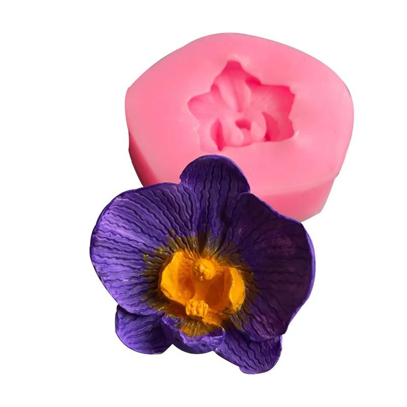 Силиконовые формы для цветов плюмерии, форма для цветка розы, инструменты для украшения торта на вечеринку, глиняные формы для конфет и шоколада розовый