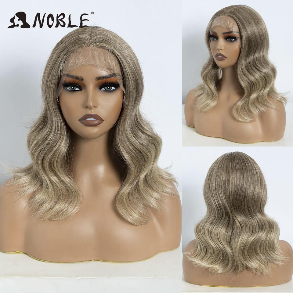 Noble Synthetic Lace Front Wig Body Wave Wig 14 Inch Middle Part Lace Wigs For Women Lace Front Wig Ombre Blonde Golden Wig (as the picture,150%&14inches&Lace Front)
Noble Synthetic Lace Front Wig Body Wave Wig 14 Inch Middle Part Lace Wigs For Women Lace Front Wig Ombre Blonde Golden Wig (as the picture,150%&14inches&Lace Front)