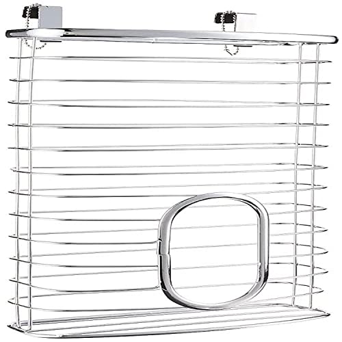 iDesign Axis Metal Over the Cabinet Plastic Bag Holder for Kitchen, Pantry, Bathroom, Dorm Room, Office, 13.6 x 8.1 x 14.8 , Chrome
iDesign Axis Metal Over the Cabinet Plastic Bag Holder for Kitchen, Pantry, Bathroom, Dorm Room, Office, 13.6 x 8.1 x 14.8 , Chrome