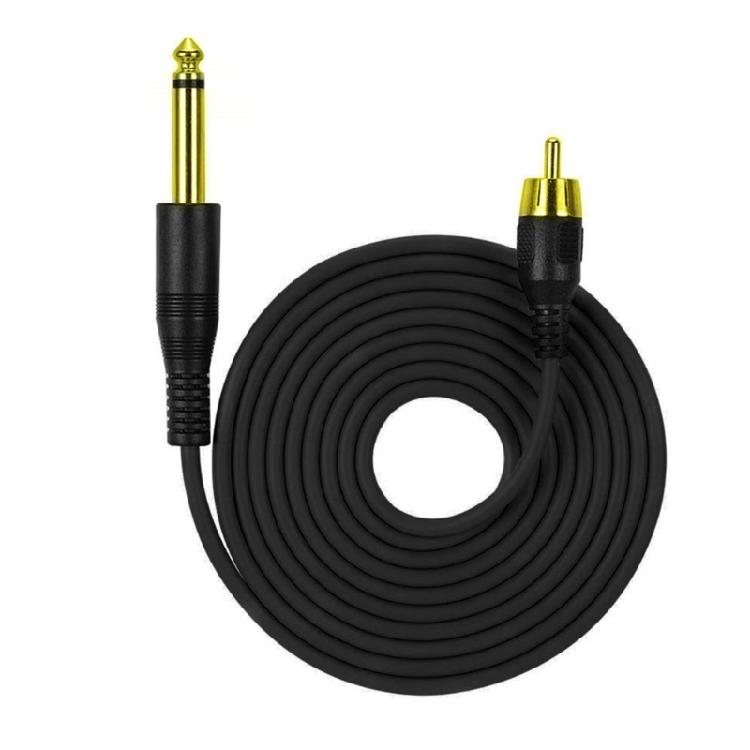 5.9ft Tattoo Machines Clip Cord 6.35mm to RCA Interface Copper-core Line Wire чорний
5.9ft Tattoo Machines Clip Cord 6.35mm to RCA Interface Copper-core Line Wire чорний