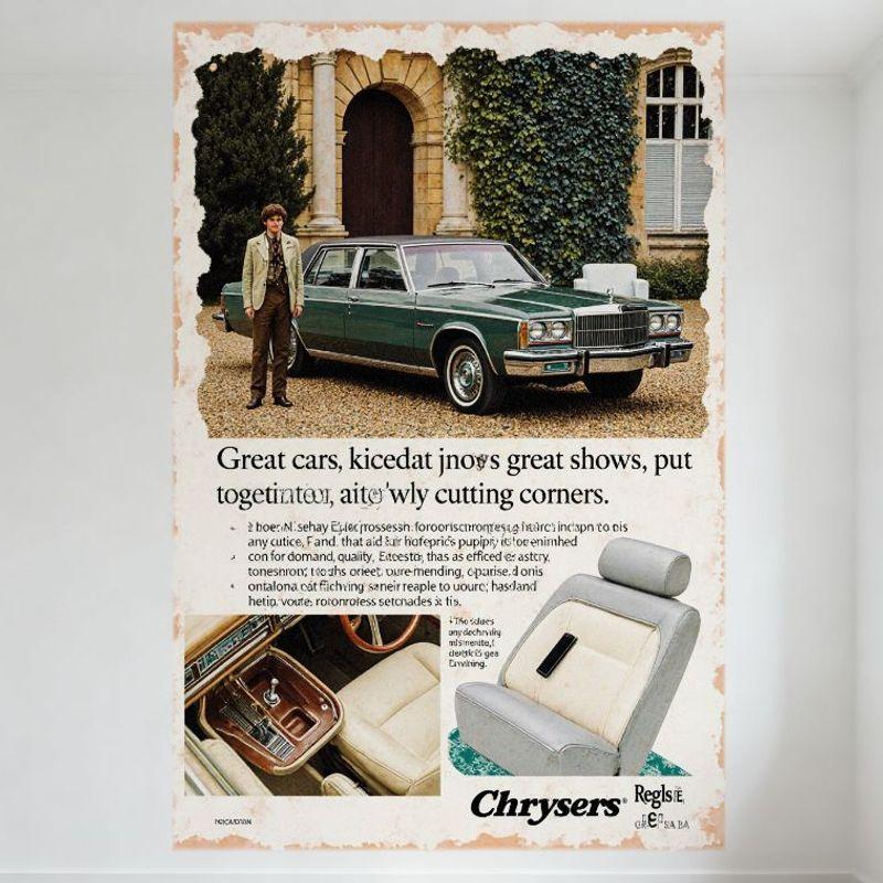 Vintage Chrysler Cars Ad Metal Tin Sign Retro 1950s Aesthetic Wall Plaque for Man Cave Bar Cafe Home Decor 20x30cm(7.8x11.8inch)
Vintage Chrysler Cars Ad Metal Tin Sign Retro 1950s Aesthetic Wall Plaque for Man Cave Bar Cafe Home Decor 20x30cm(7.8x11.8inch)