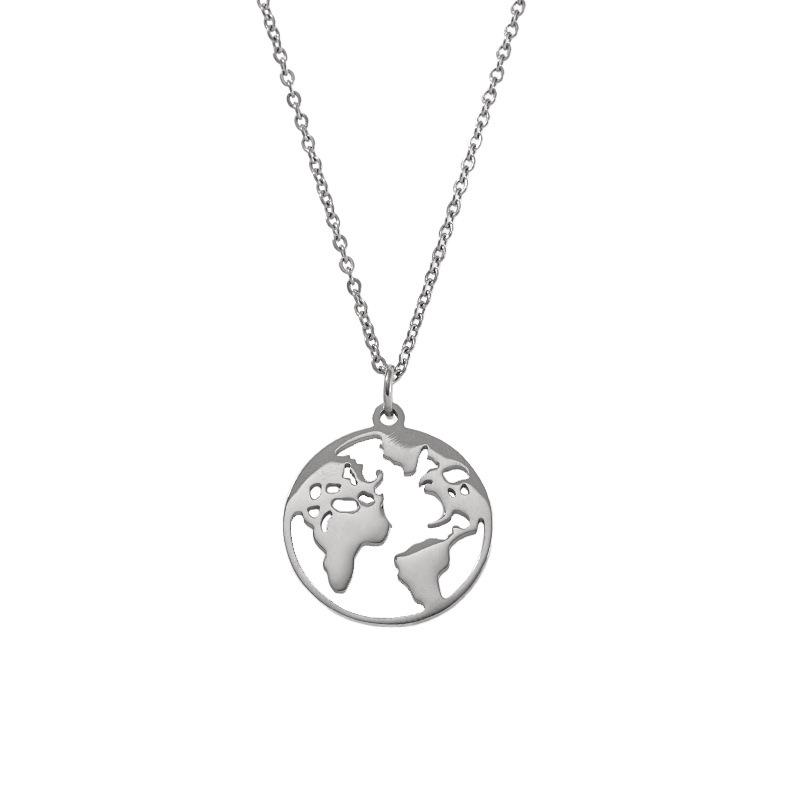 Personalized Titanium Steel World Map Hip Hop Necklace - Unisex, Trendy, Light Luxury & Versatile.
Personalized Titanium Steel World Map Hip Hop Necklace - Unisex, Trendy, Light Luxury & Versatile.
