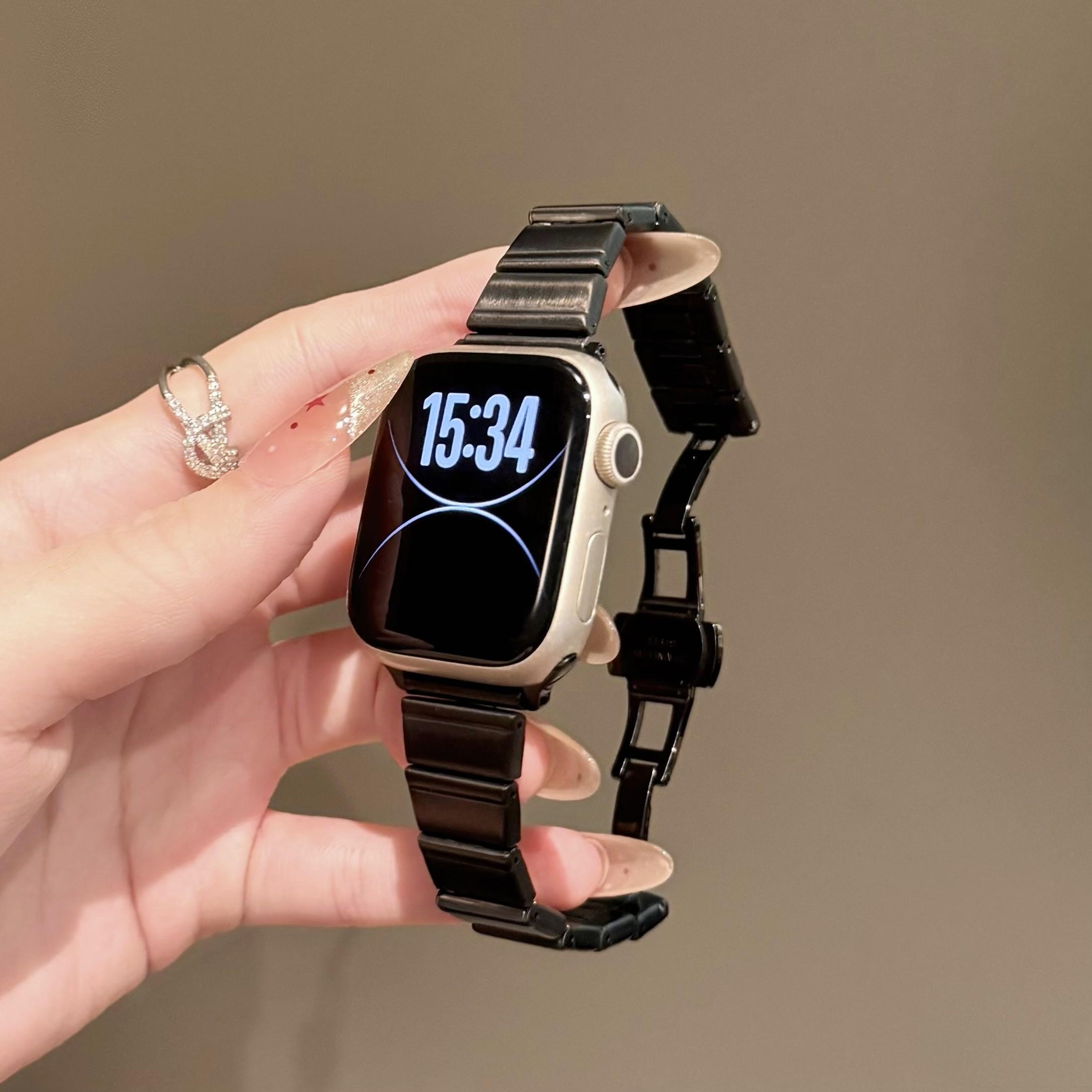 New bracelet magnetism Metal link For Apple Watch band Series 8/7/6/10/9 40mm 41mm 38mm 42mm 44mm 45mm 46mm Strap 38mm40mm41mm 42mmS10 чёрный
New bracelet magnetism Metal link For Apple Watch band Series 8/7/6/10/9 40mm 41mm 38mm 42mm 44mm 45mm 46mm Strap 38mm40mm41mm 42mmS10 чёрный