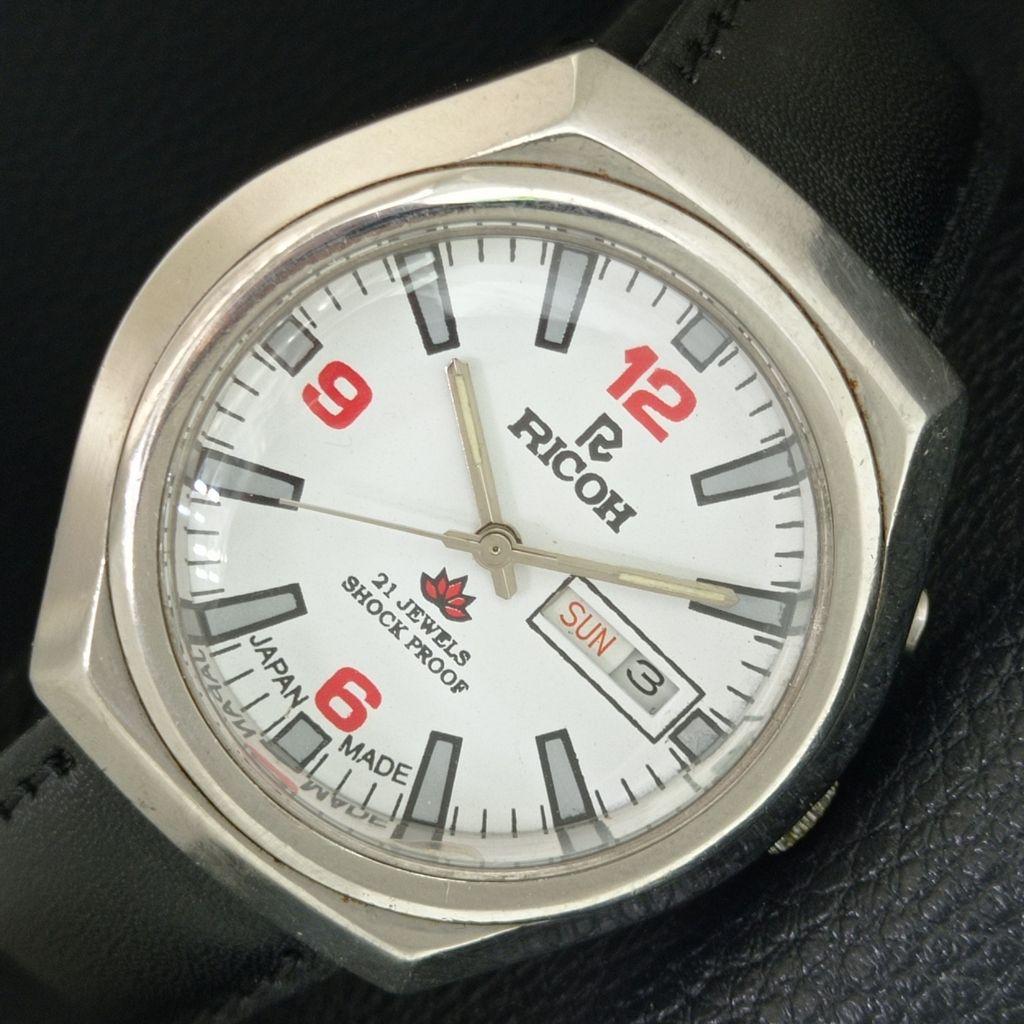 JAPAN VINTAGE RICOH R31 AUTOMATIC MENS WHITE COLOR DIAL WATCH a707673-1
JAPAN VINTAGE RICOH R31 AUTOMATIC MENS WHITE COLOR DIAL WATCH a707673-1
