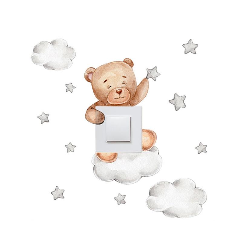 Милый Жираф Медведь Слон Звезда Наклейка на выключатель Детская Спальня Декор Самоклеящийся Домашний Декор Обои Детские Наклейки на Стену
Милый Жираф Медведь Слон Звезда Наклейка на выключатель Детская Спальня Декор Самоклеящийся Домашний Декор Обои Детские Наклейки на Стену