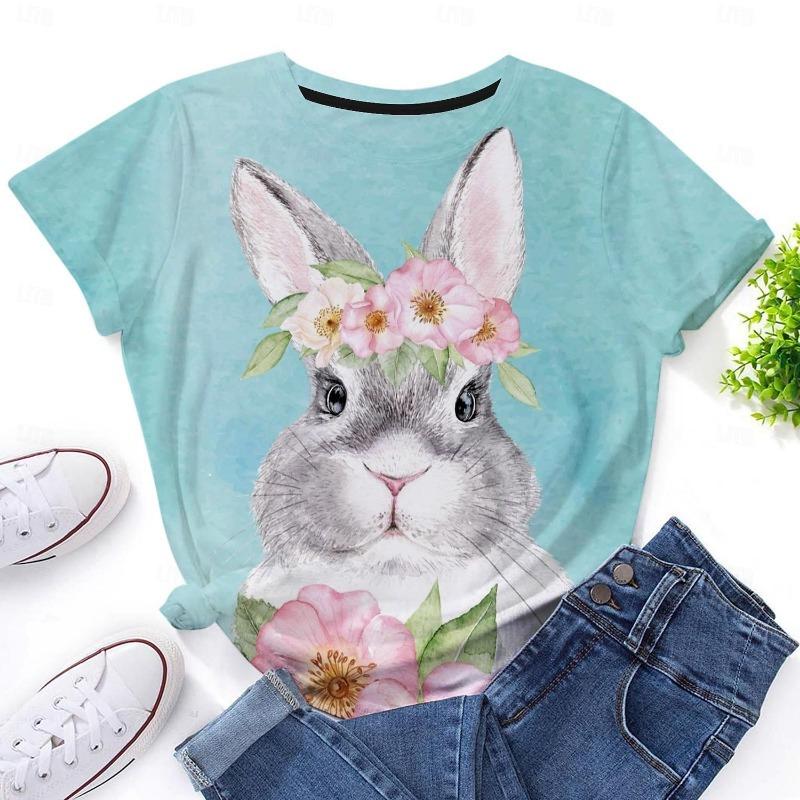 Women s Bunny Rose Crown T-shirt Blue Floral Crew Neck Stretch Casual Everyday Spring Summer Wear Multiple Sizes 5XL
Women s Bunny Rose Crown T-shirt Blue Floral Crew Neck Stretch Casual Everyday Spring Summer Wear Multiple Sizes 5XL
