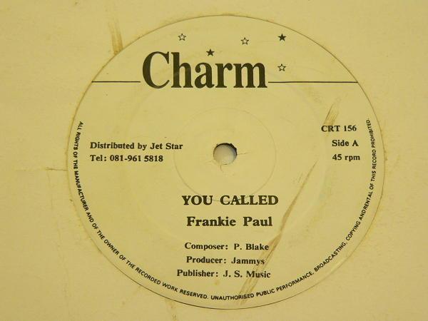 12inch Record FRANKIE PAUL / RONNIE THWAITES - You Called / Change Your Ways CRT156 Charm UK Reggae, Ska & Dub Used
12inch Record FRANKIE PAUL / RONNIE THWAITES - You Called / Change Your Ways CRT156 Charm UK Reggae, Ska & Dub Used