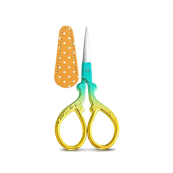1Pc Sewing Embroidery Scissors with Artificial Leather Cover 3.6 Inch Stainless Steel Vintage Sewing Scissors for Needlework
1Pc Sewing Embroidery Scissors with Artificial Leather Cover 3.6 Inch Stainless Steel Vintage Sewing Scissors for Needlework