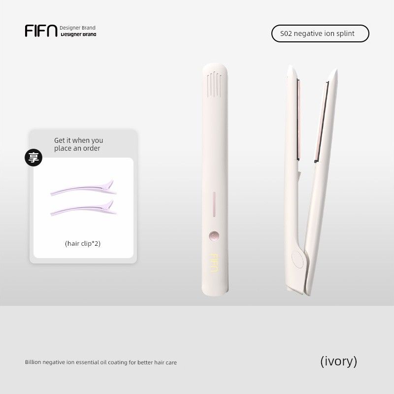 Fifn Splint Boys Straight Hair Curls Dual-Use Hair Curler Bang Clip Female Hair Curler Short Hair Anion Hair Straightener Ivory White Billion Negative Ions
Fifn Splint Boys Straight Hair Curls Dual-Use Hair Curler Bang Clip Female Hair Curler Short Hair Anion Hair Straightener Ivory White Billion Negative Ions