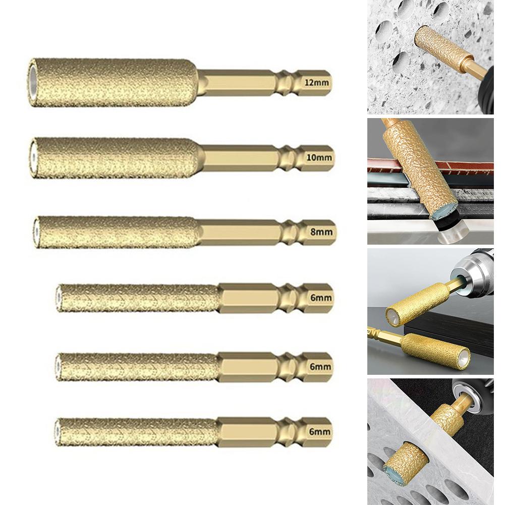 6pcs 6-12mm Hexagonal Shank Core Drill Bit Brazed Diamond Drill Bit For Tile Marble Granite Concrete Dry Drilling Hole Opener China Mainland
6pcs 6-12mm Hexagonal Shank Core Drill Bit Brazed Diamond Drill Bit For Tile Marble Granite Concrete Dry Drilling Hole Opener China Mainland