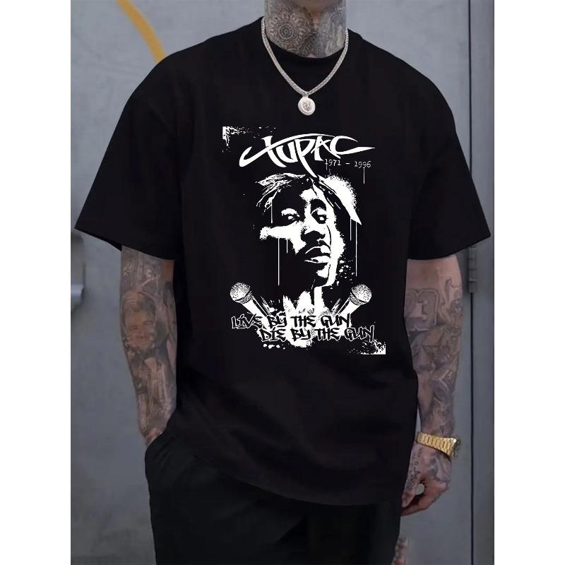 European sizes Men s Rap Legend Iconic Rapper Print T-Shirt - Short Sleeve Round Neck Casual Summer Tee Suitable for Summer & Outdoor Wear 4XL чорний
European sizes Men s Rap Legend Iconic Rapper Print T-Shirt - Short Sleeve Round Neck Casual Summer Tee Suitable for Summer & Outdoor Wear 4XL чорний