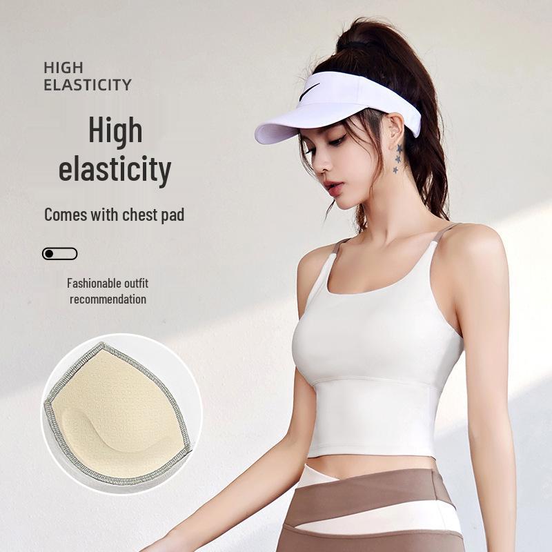 High-Elastic Nude Sports Bra with Built-in Pad, Skin-Friendly Yoga Vest - No Separate Bra Needed Medium
High-Elastic Nude Sports Bra with Built-in Pad, Skin-Friendly Yoga Vest - No Separate Bra Needed Medium