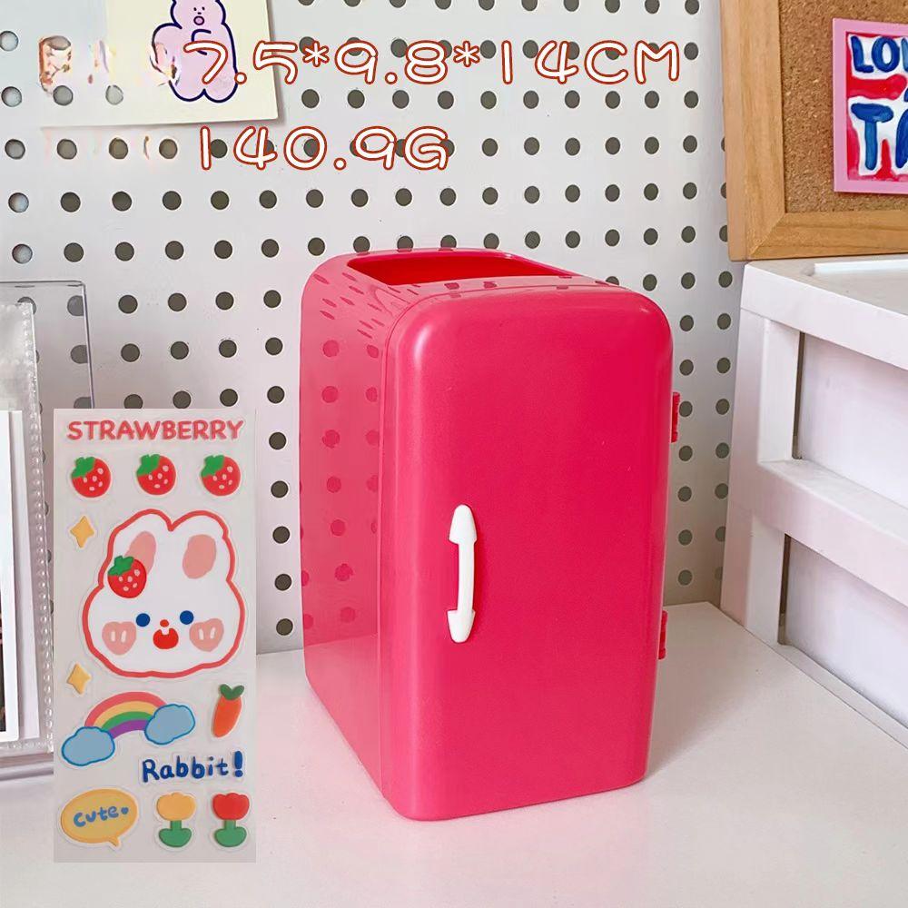 Держатель для ручек в стиле INS, креативный холодильник, симпатичный, большой емкости, настольный держатель для хранения, модный, милый, многофункциональный держатель для ручек
Держатель для ручек в стиле INS, креативный холодильник, симпатичный, большой емкости, настольный держатель для хранения, модный, милый, многофункциональный держатель для ручек