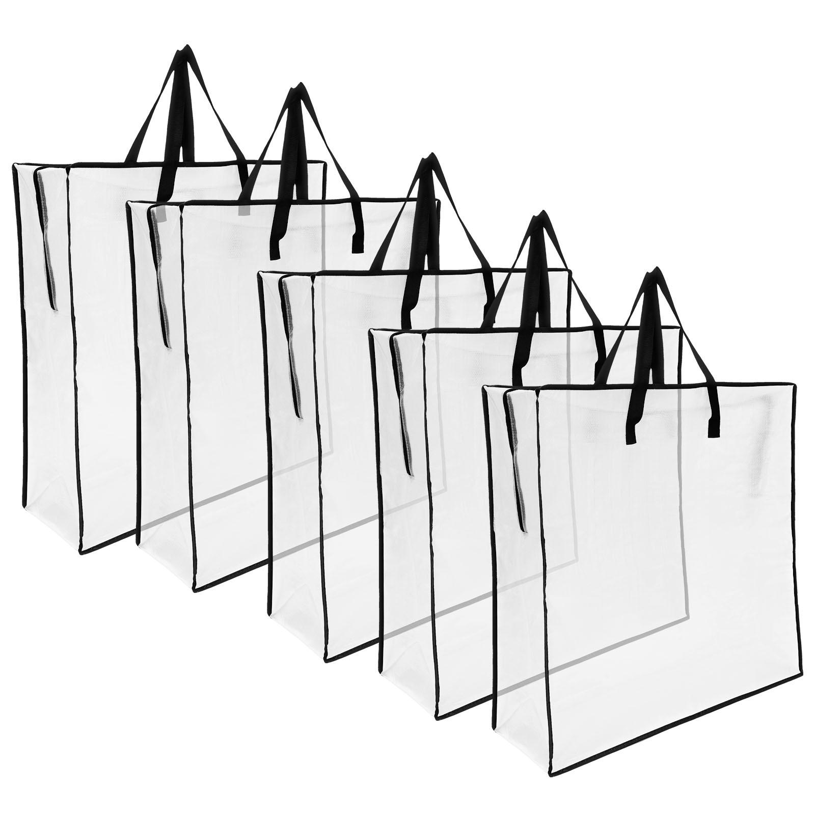 5Pcs Large Capacity Storage Bags Clear PP Moving Packaging Bag Clothes Quilt Blanket Organizer Bags Moving Travelling
5Pcs Large Capacity Storage Bags Clear PP Moving Packaging Bag Clothes Quilt Blanket Organizer Bags Moving Travelling