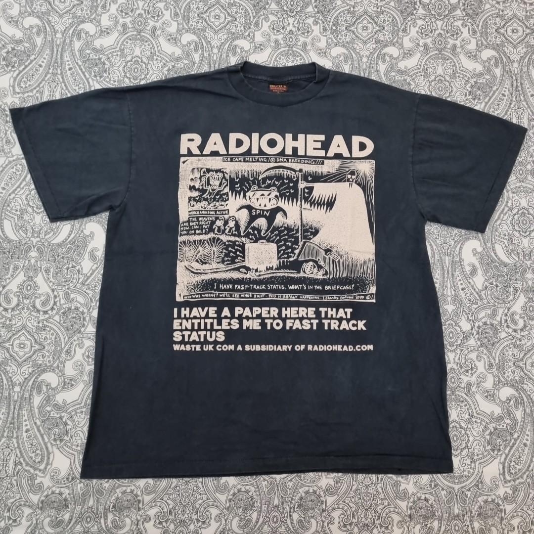 Radiohead Vintage Band T-Shirt Mens Womens Tees Top Fast Track Status Graphic Album Print S
Radiohead Vintage Band T-Shirt Mens Womens Tees Top Fast Track Status Graphic Album Print S