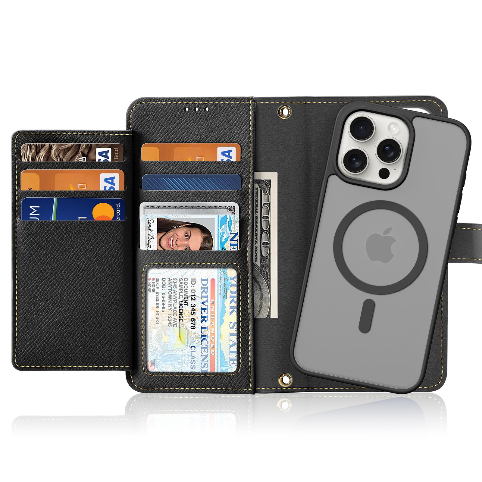 For iPhone 15 Pro Case DUX DUCIS Lawa Series Detachable Magnetic Cowhide Leather Cover Zipper Wallet Black
For iPhone 15 Pro Case DUX DUCIS Lawa Series Detachable Magnetic Cowhide Leather Cover Zipper Wallet Black