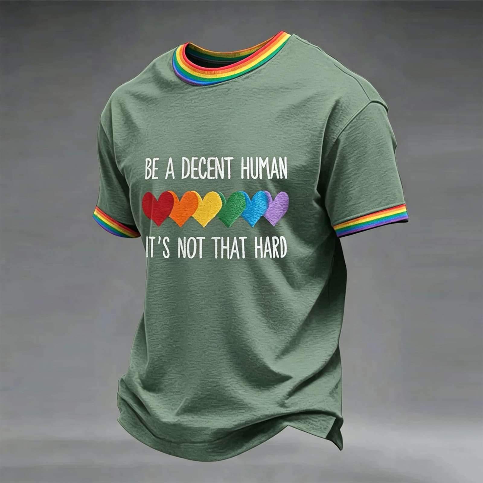 Unisex Crewneck T Shirt with Multicolor Heart Print and Text Short Sleeve Cotton Top for Adults Teens M
Unisex Crewneck T Shirt with Multicolor Heart Print and Text Short Sleeve Cotton Top for Adults Teens M
