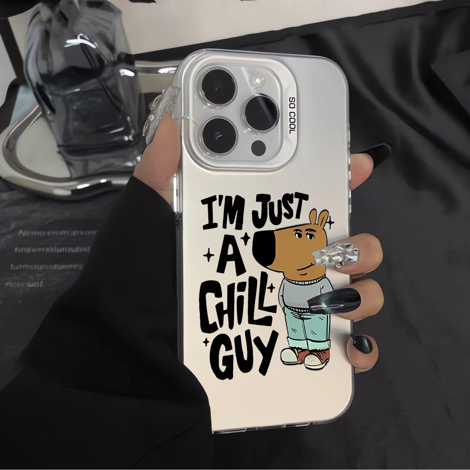 Hot MEME Chill Guy Phone Case For IPhone 16 15 14 13 12 11 Pro Max X XR XS 7 8 Plus Mini SE 2020 2022 I m Just A Chillguy iPhone 14 Pro
Hot MEME Chill Guy Phone Case For IPhone 16 15 14 13 12 11 Pro Max X XR XS 7 8 Plus Mini SE 2020 2022 I m Just A Chillguy iPhone 14 Pro
