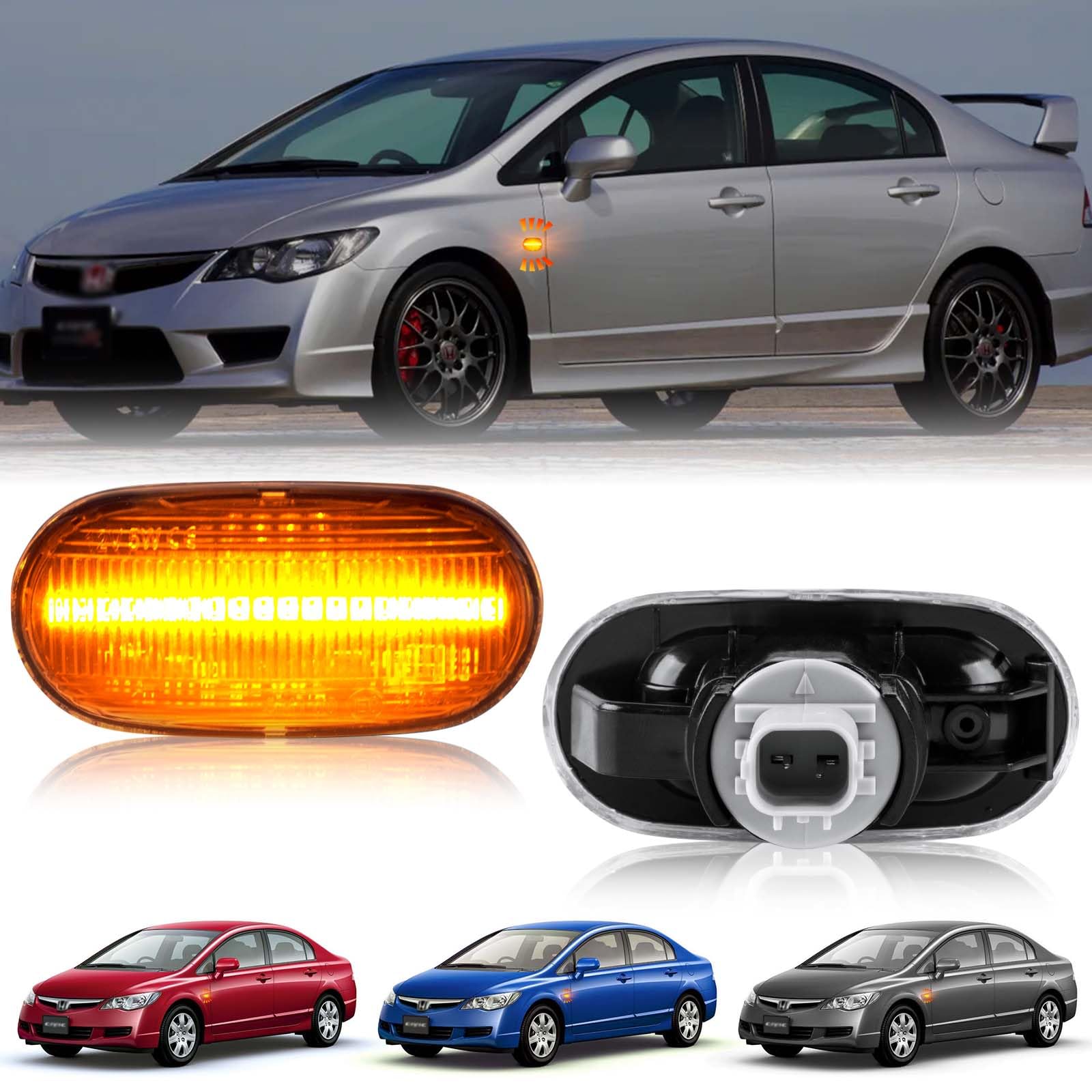 NEIFILES Civic 4D Civic Hybrid Светодиодный боковой повторитель поворота Оригинальная деталь Блок фары Номер детали Honda Фонарь указателя поворота на крыле Соответствует требованиям техосмотра
NEIFILES Civic 4D Civic Hybrid Светодиодный боковой повторитель поворота Оригинальная деталь Блок фары Номер детали Honda Фонарь указателя поворота на крыле Соответствует требованиям техосмотра