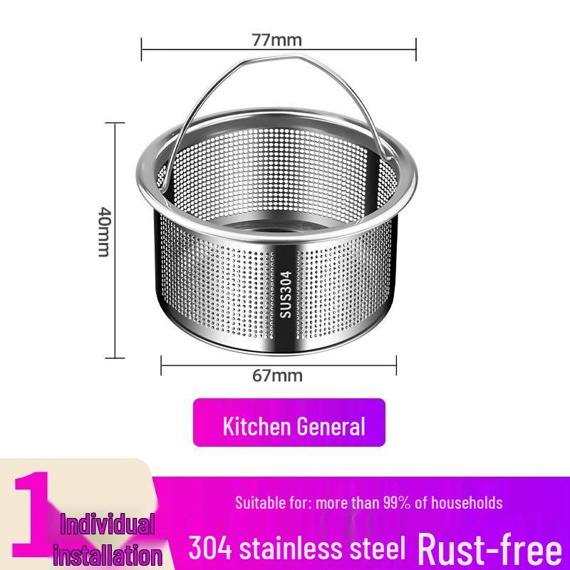 Універсальна кришка зливу для раковини з нержавіючої сталі, що запобігає засміченню, з сітчастим фільтром
Універсальна кришка зливу для раковини з нержавіючої сталі, що запобігає засміченню, з сітчастим фільтром