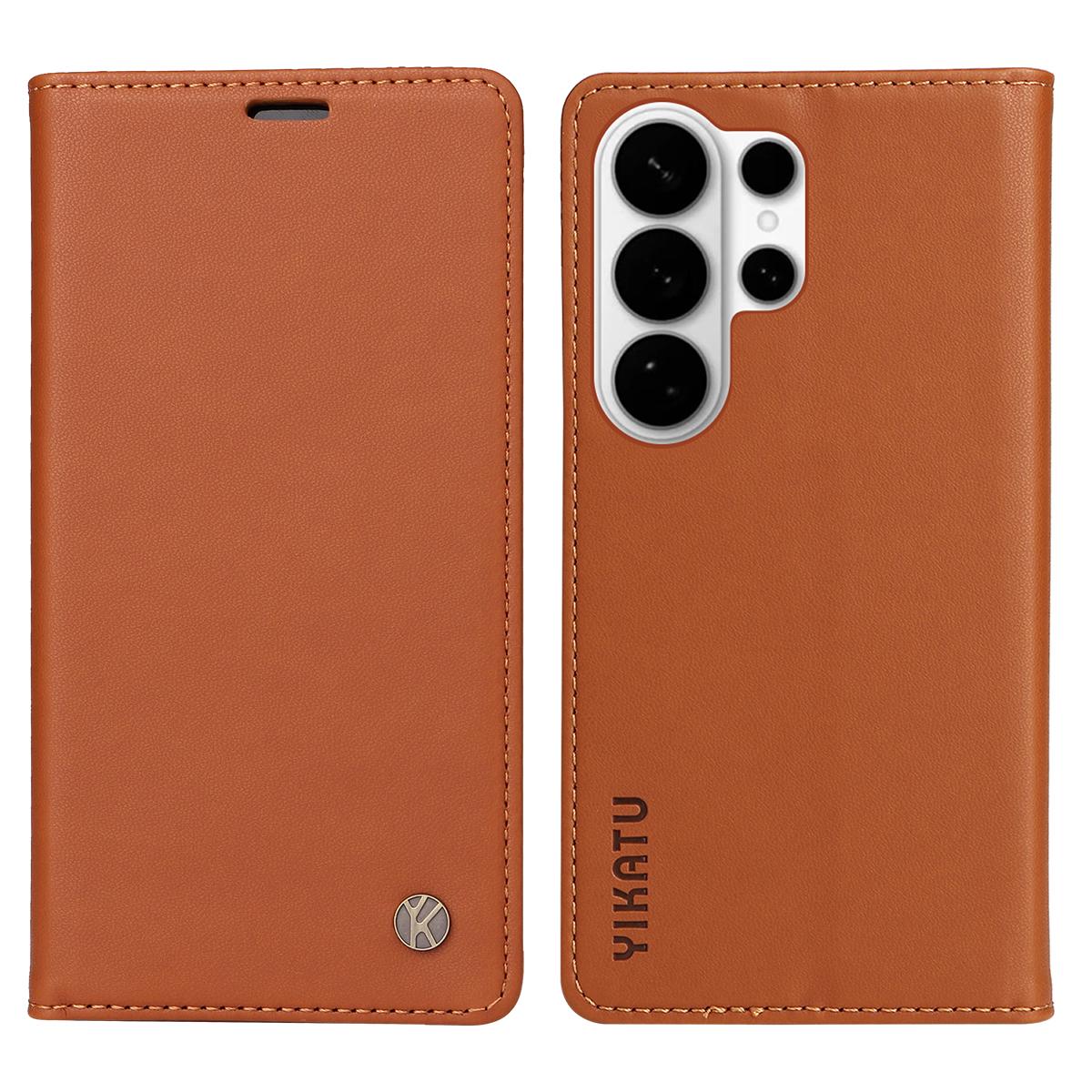 For Samsung Galaxy S26 Ultra Phone Cases YIKATU Magnetic Closure PU Leather Mobile Cover
For Samsung Galaxy S26 Ultra Phone Cases YIKATU Magnetic Closure PU Leather Mobile Cover