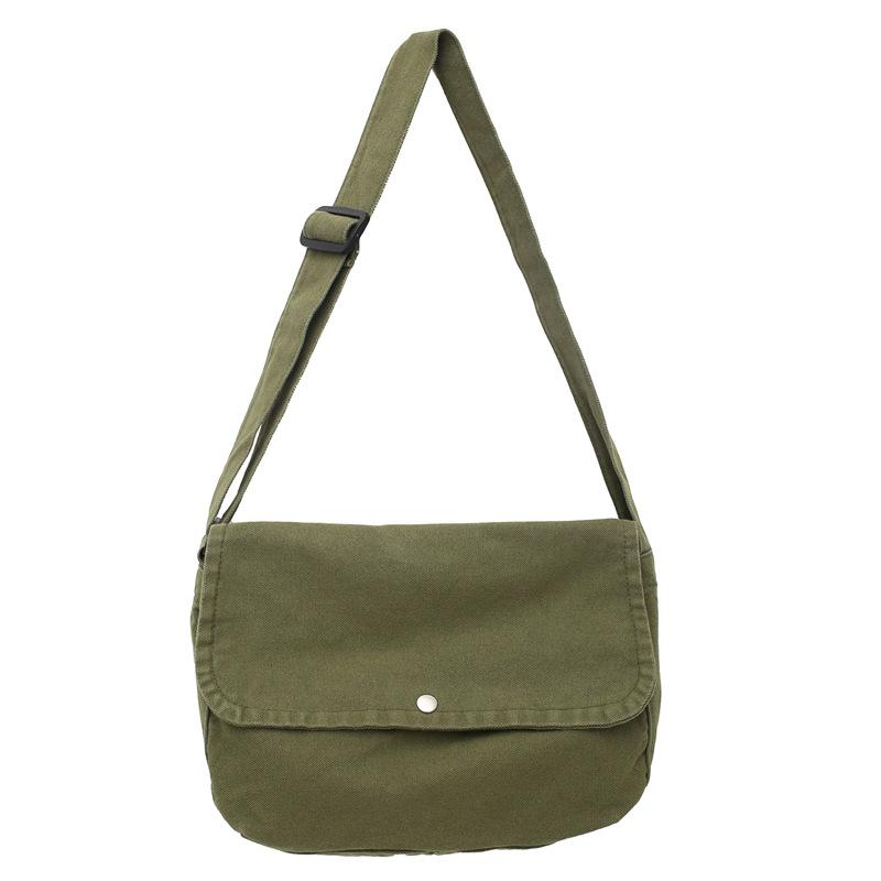 Solid Color Bag Canvas Bag Trendy Messenger Bag Women S Brown Versatile Shoulder Bag Men S Bag Hong Kong Style Women S Bag зелений
Solid Color Bag Canvas Bag Trendy Messenger Bag Women S Brown Versatile Shoulder Bag Men S Bag Hong Kong Style Women S Bag зелений