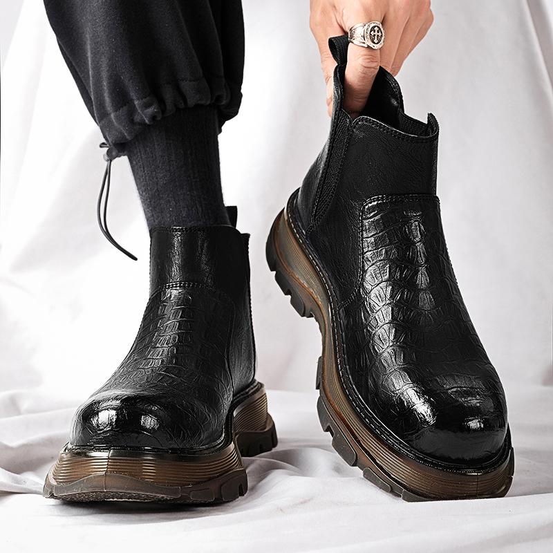 Fashion2024 New Black Leather Boots for Men Winter Boots Men Waterproof Lace Up Short Ankle Boots Men Hiking Boots Bottes Pour Hommes 41 чорний
Fashion2024 New Black Leather Boots for Men Winter Boots Men Waterproof Lace Up Short Ankle Boots Men Hiking Boots Bottes Pour Hommes 41 чорний