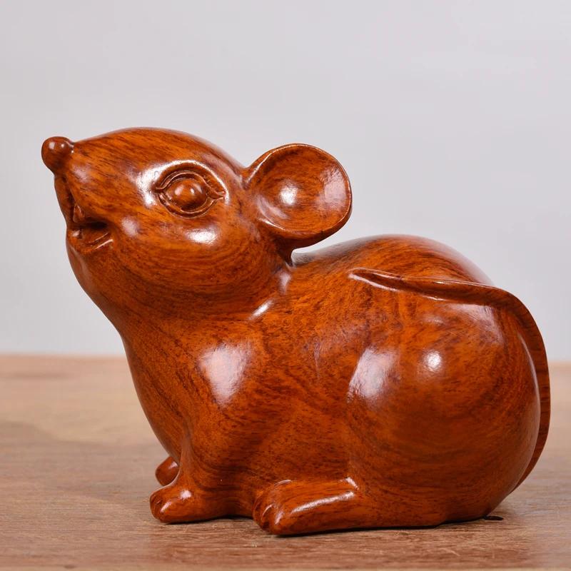 1 Pc Solid Wood Mouse Ornament Wood Carving Crafts Home Furnishing Decoration Feng Shui Accessories Housewarming Gift L 7.5CM
1 Pc Solid Wood Mouse Ornament Wood Carving Crafts Home Furnishing Decoration Feng Shui Accessories Housewarming Gift L 7.5CM