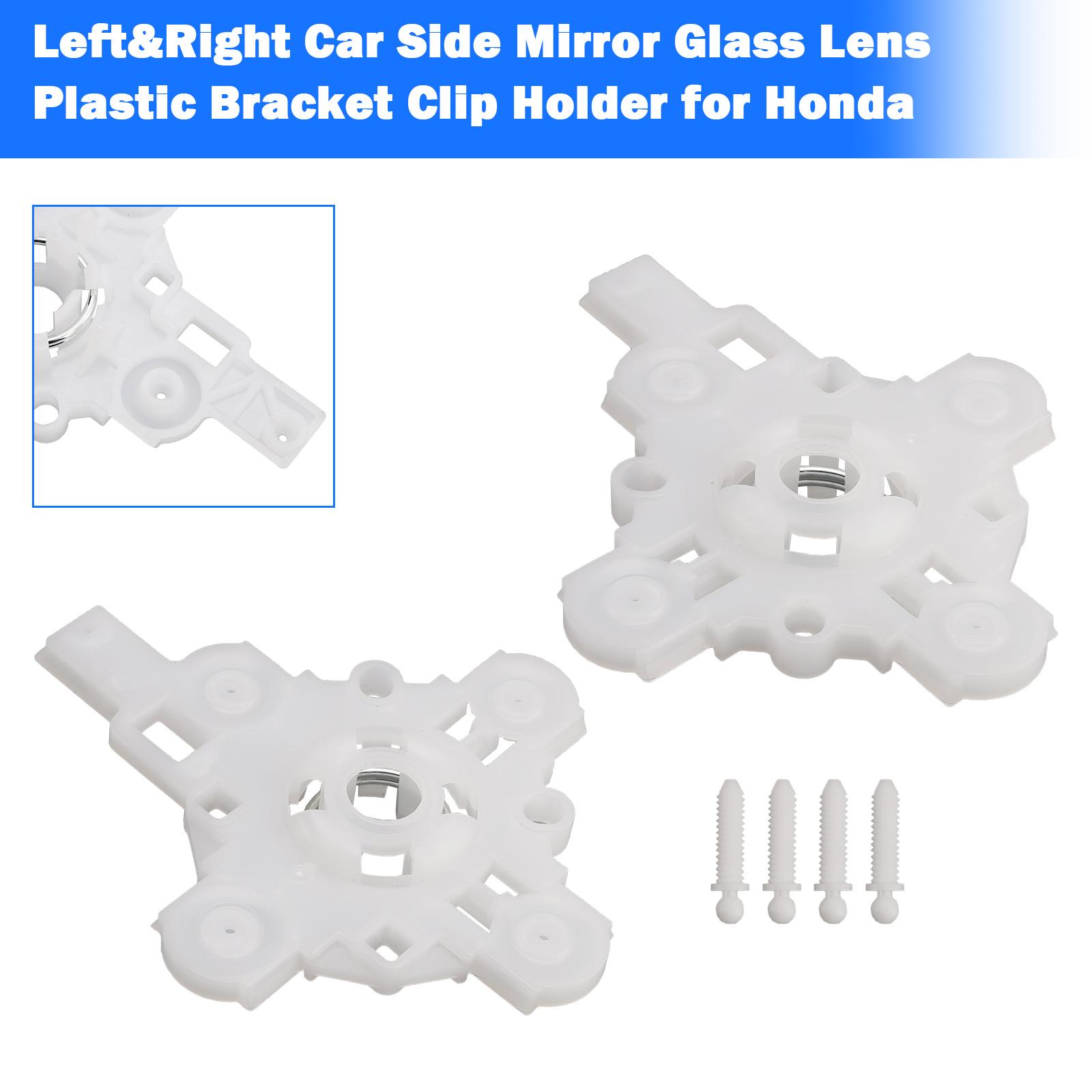 Left&Right Car Side Mirror Glass Lens Plastic Bracket Clip Holder for Honda
Left&Right Car Side Mirror Glass Lens Plastic Bracket Clip Holder for Honda