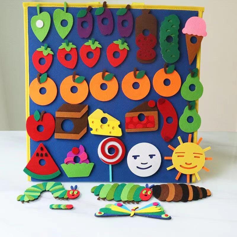 Interactive Hungry Caterpillar Felt Book & Kindergarten Teaching Apron Props Caterpillar props
Interactive Hungry Caterpillar Felt Book & Kindergarten Teaching Apron Props Caterpillar props